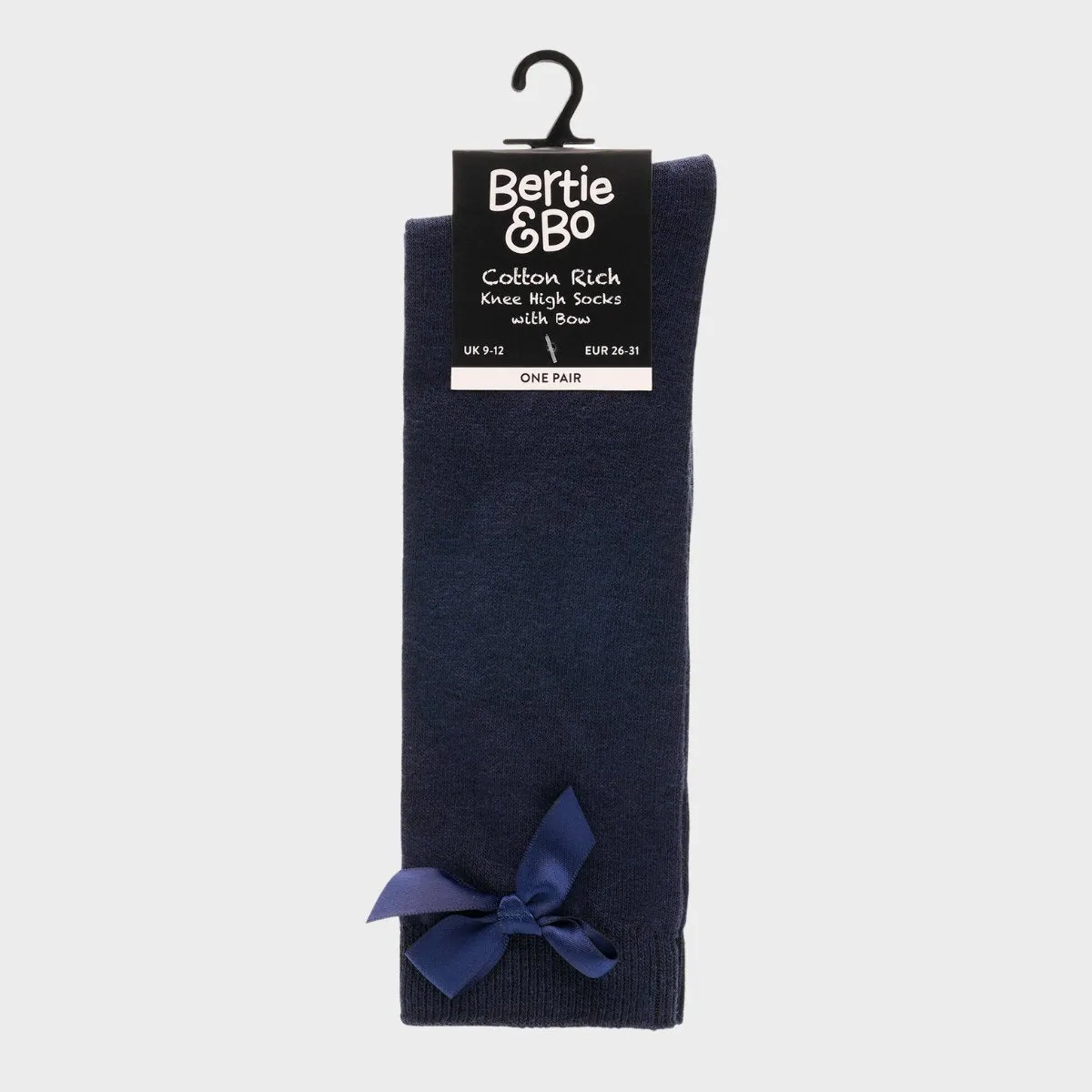 Girls Knee High Socks Navy