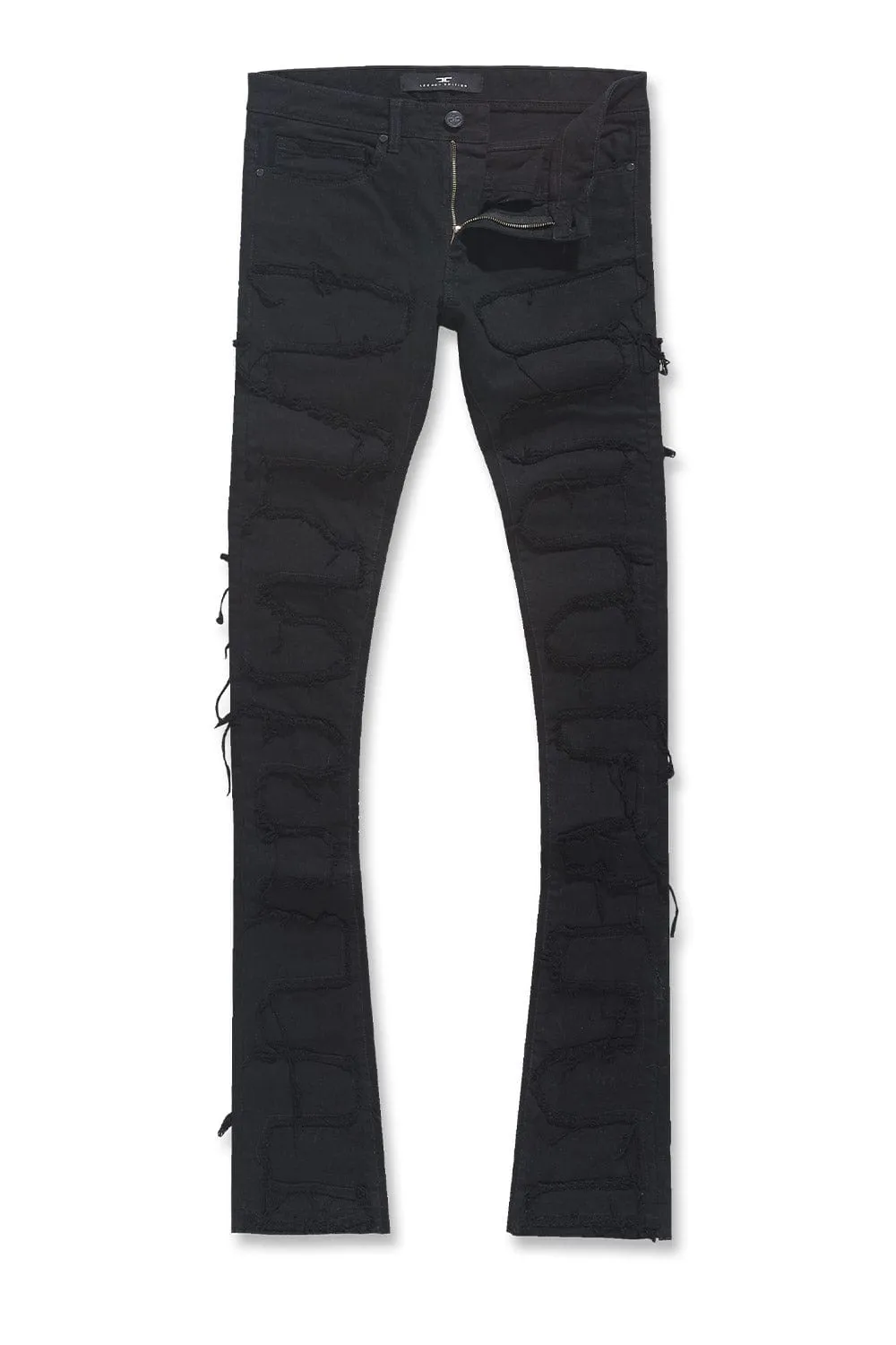 Martin Stacked - Python Denim (Jet Black)