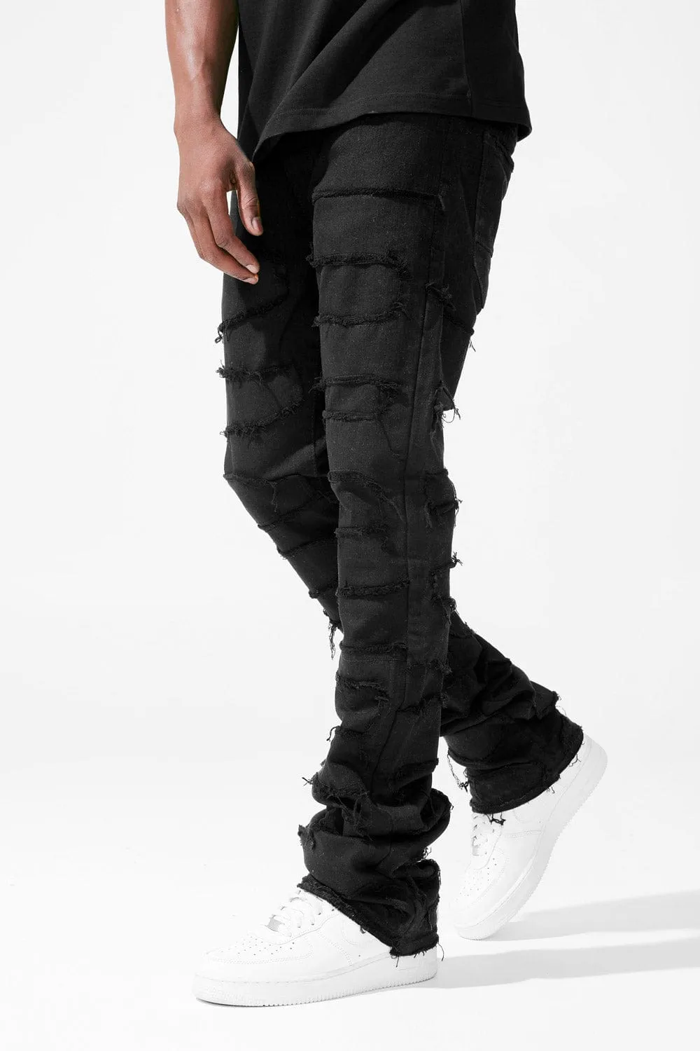 Martin Stacked - Python Denim (Jet Black)