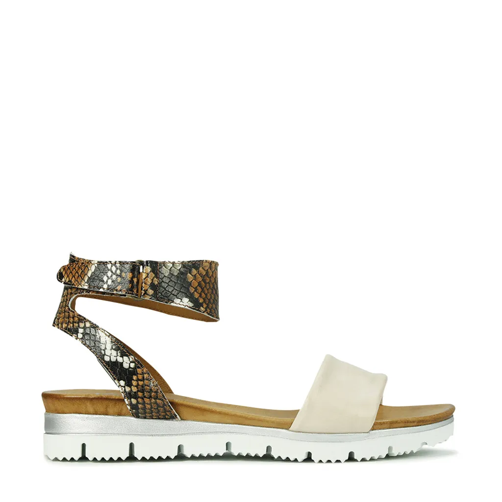 Sodi Leather Ankle Strap Sandals