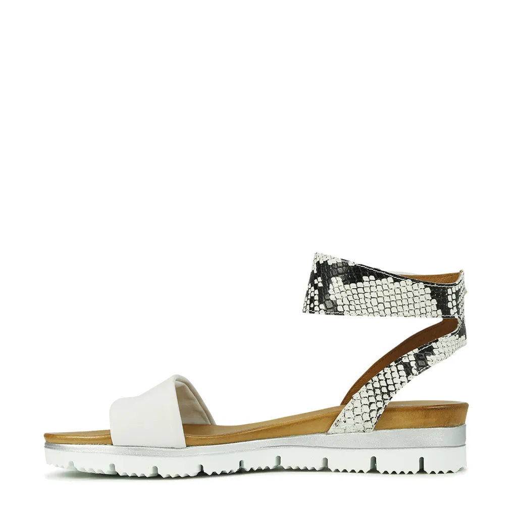Sodi Leather Ankle Strap Sandals