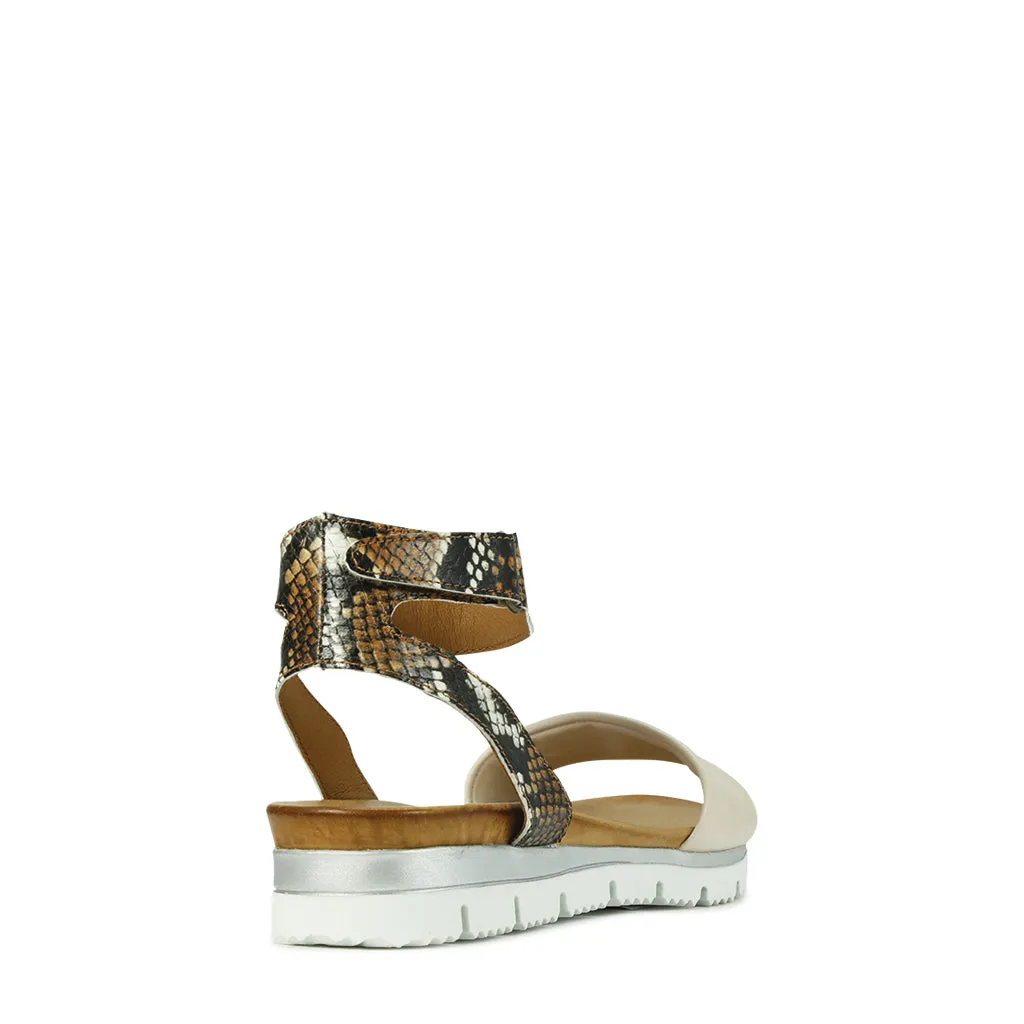 Sodi Leather Ankle Strap Sandals