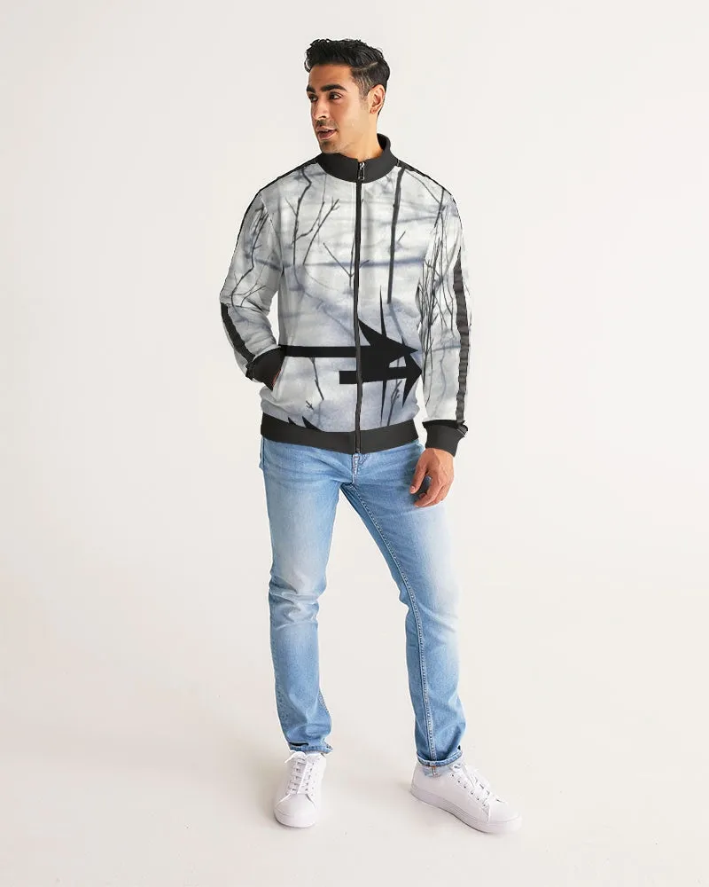 Track jacket snow stripe sleeves